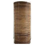 1960s Italian Pencil Reed Bamboo Umbrella Stand