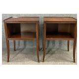 Pair Mahogany Stands