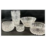 Crystal Bowls & Vase