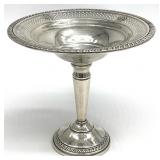 Crown Weighted Sterling Silver Pierced Compote
