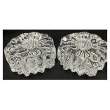 Pair Crystal Taper Candle Holders