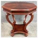 Cherry Tone Octagonal End Table