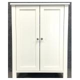 White Blind Door Cabinet
