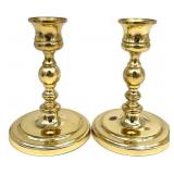 Pair Baldwin Brass 4 " Candlesticks