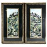 2 Signed B. Sumrall Ornate Framed Art Prints