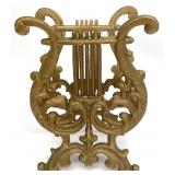 Gold Tone Metal Lyre Music Stand
