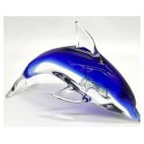 Art Glass Dolphin Figure