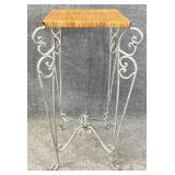 Metal Frame Woven Top Stand