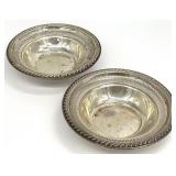 2 Sterling Silver Reticulated Bowls
