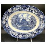 Liberty Blue Historic Colonial Scenes Platter