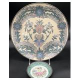 2pc Asian Hand Painted Plates