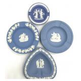 4pc Wedgwood Jasperware Ashtrays & Unmarked