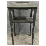 Vintage Black Painted Telephone Table