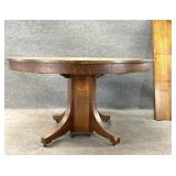 Antique Oak Pedestal Table