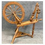 Antique Oak Spinning Wheel