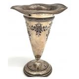 J.E. Caldwell Sterling Silver Flower Vase A243