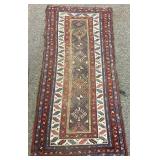 Antique 3.5 x 7.5 Hand Knotted Rug