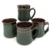 Set of 4 Tony Oliveri Pottery Mugs