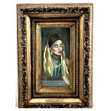 Pat Scher Original Painting, Woman of India