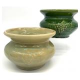 2 Antique McCoy Pottery Cuspidor Spittoons