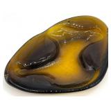 Blenko Amoeba Freeform Glass Ashtray