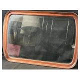 Mahogany & Glass Table Butler Tray