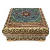 Persian Micro Mosaic Inlaid Wood Trinket Box