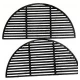 2 Cast Iron Half Moon Grill Grids