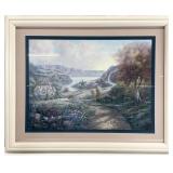 Carl Valente Mountain Stream Landscape Art Print