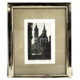 Ernst Geissendorfer Signed German Etching