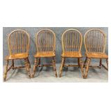 4 Temple Stuart Oak Hill Collection Dining Chairs