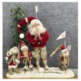 2FT Mark Roberts Hole In One Santa! Golf Scene
