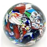 Millefiori Art Glass Paperweight