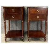 Pair Bombay Two Drawer Stands