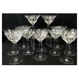 Morgantown Lace Bouquet Cocktail Glasses