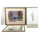 4pc Asst. Vintage Art Prints