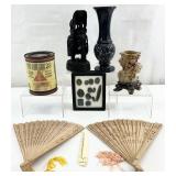 Vintage Asian Soapstone Vase, Decor & More
