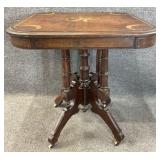 Antique Inlaid Parlor Table