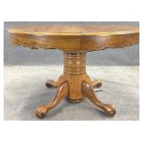 Oak Pedestal Table