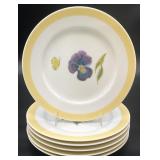 6 Williams-Sonoma Summer Studies Plates