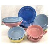 25pc Homer Laughlin Fiesta Ware Dishes