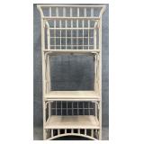 Painted Rattan Etagere
