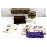 Vintage Small Wood Boxes & Collectibles