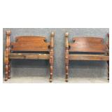 Pair Antique Twin Bed Frames