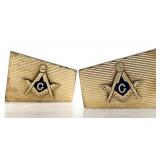 Vintage Masonic Cuff Links