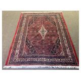 8.9 x 12.3 Vintage Hand Knotted Wool Rug