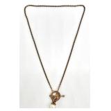 Lagos Sterling Silver 18K Gold & Pearl Necklace