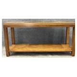 Glass Insert Console Table
