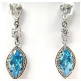 Voreno Sterling Silver Turquoise Stone Earrings