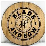 Blade & Bow Distillery Wooden Whisky Barrel Lid